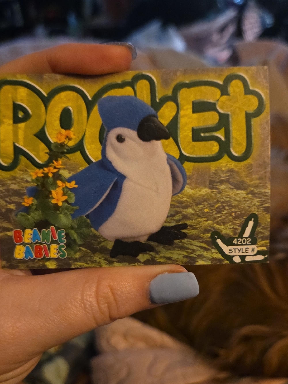 Ty Rocket Beanie Baby Collectible Trading Card